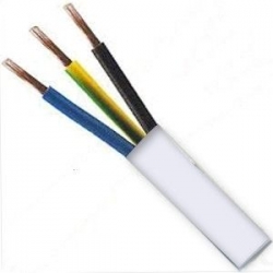 Kabel H03VV-F 3Gx0,5mm CYSY bílý ohebný flexibilní NKT kabely