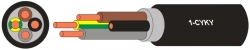 Kabel CYKY-J 5x16 měděný silový instalační Draka kabely