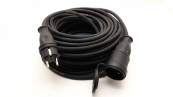 Prodlužovací kabel 20m 1-zásuvka černý IP44 230V H07RN-F 3x1,5mm