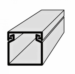 Lišta kabelová elektroinstalační vkládací 17x17mm 2m bílá  EIP 17017 Polyprofil