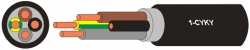 Kabel CYKY-J 5x4 měděný silový instalační NKT