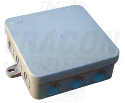 Krabice instalační rozbočovací 100×100×40mm šedá IP54 PD100X100
